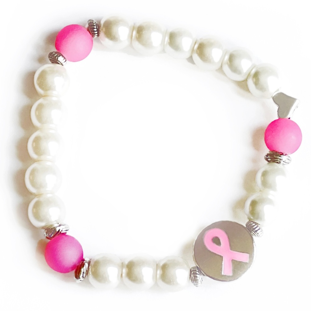 Breast Cancer Awareness Bracelet / Pink Ribbon